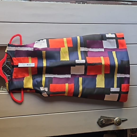 NWT Alice + Olivia Clyde Colorblock Shift Dress - Picture 5 of 11